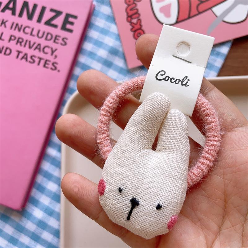 Kid Cute Animal Hair Tie Elastic Rabbit Hair Rubber Bands for Girls Baby Elephant Hair Rope Child Hairbands Hair Accessories