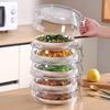 Stackable 5-Layer Transparent Dustproof Food Cover