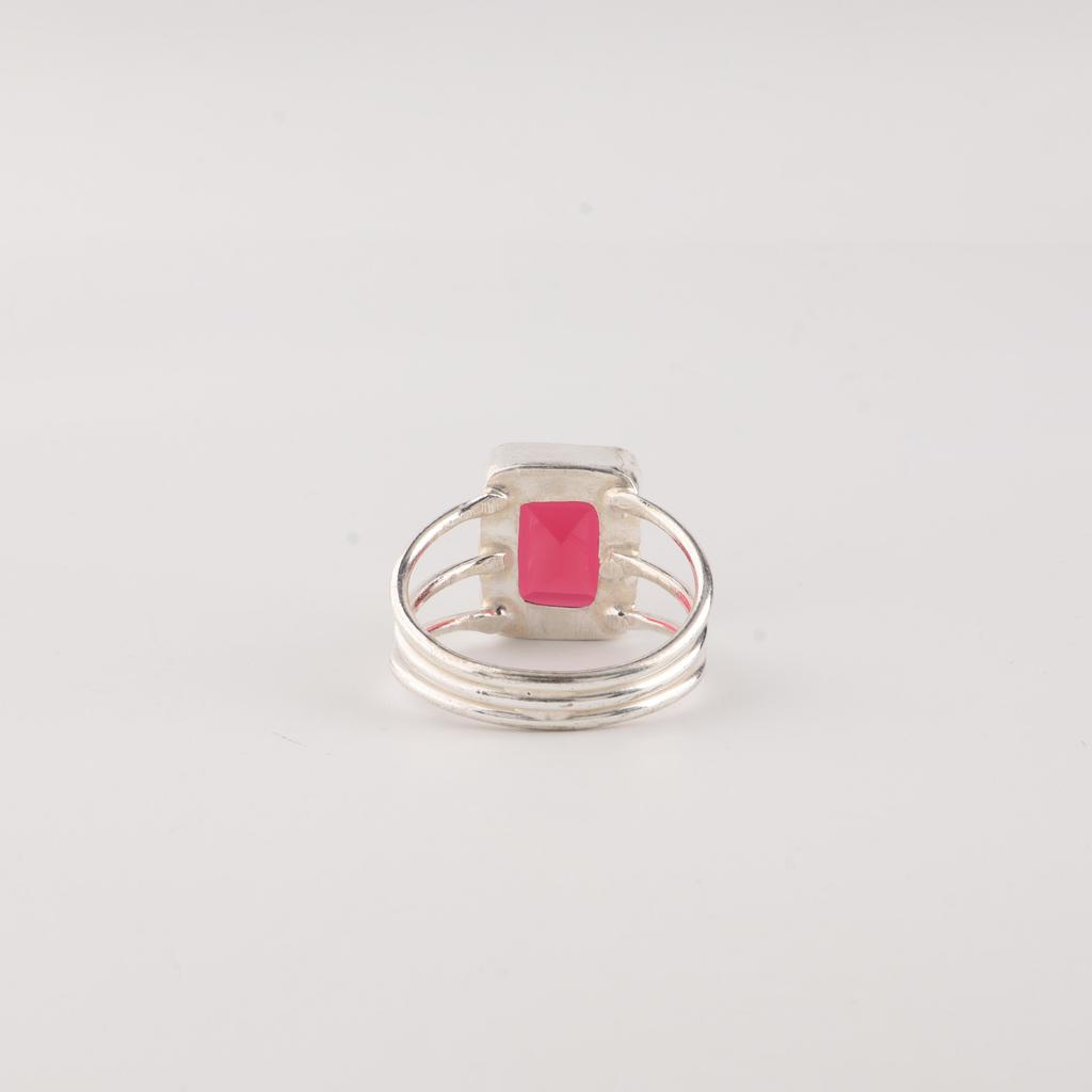 Pink Rubellite Gemstone Silver Ring, 925 Sterling Silver Handmade Jewelry, Partywear Ring Gift For Women RR-78-16