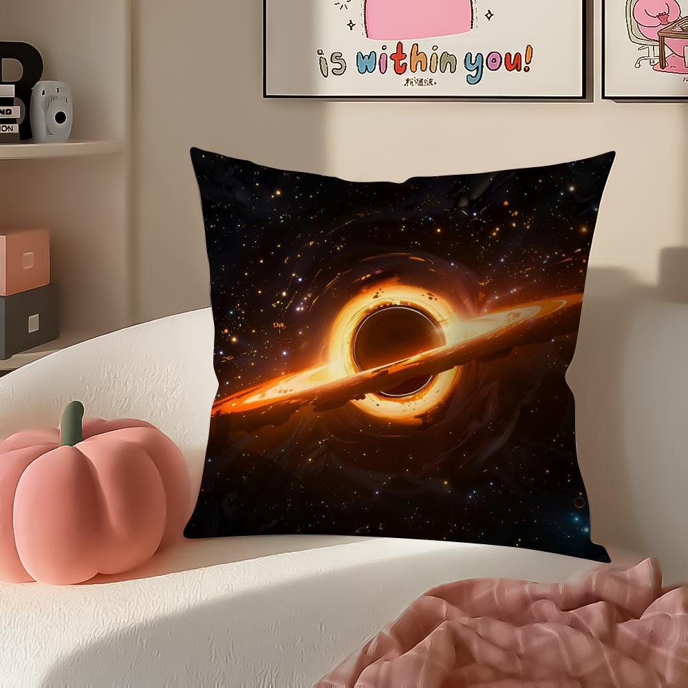 Classic Epic SciFi American Movie IInterstellar Cushion Cover Pillowcase Short Plush Invisible zipper Room Sofa Cushion Cover