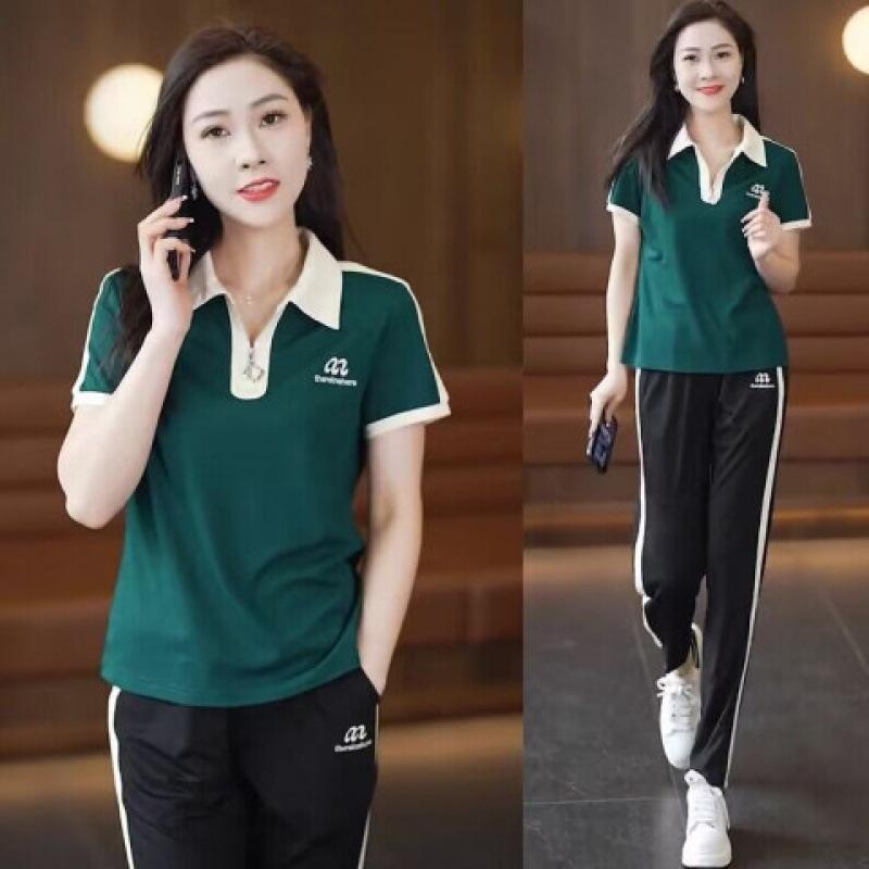 Casual Suit Women's Autumn Fashion Loose Slim Sweatshirt Sweatpants Sports Two-piece Set