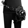 Dunkle Punk-Schädel-Frauen-Kleine Umhängetasche Mit Kette Und Nieten Für Den Täglichen Stil