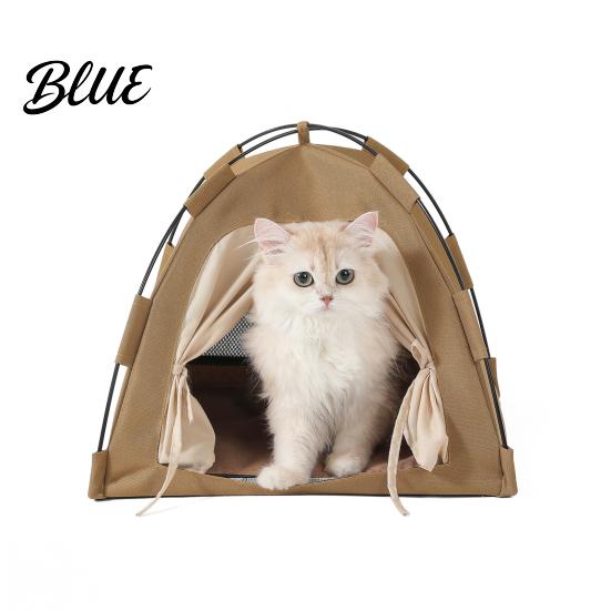All-season Cat Tent Mat Breathable Waterproof Hideaway Pet Washable Portable Pop-Up with Pop-up Mesh