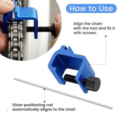 Motorcycle Chain Alignment Tool Aluminium Alloy Motorbike Chain Alignment Tool Quick Accurate Alignment Tool ATV Repair Parts