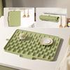 Yousheng Dish Drying Mat Heat Resistant Silicone Kitchen Drying Mat Non-Slip Kitchen Countertop Mat Prevents Water Build Up for Hot Pots Pans Meal