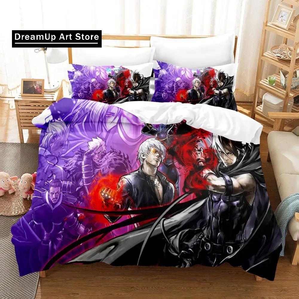 3d Printing Anime The King Of Fighter Bedding Set Boys Girls Twin Queen Size Duvet Cover Pillowcase Bed Kids Adult Home Textile