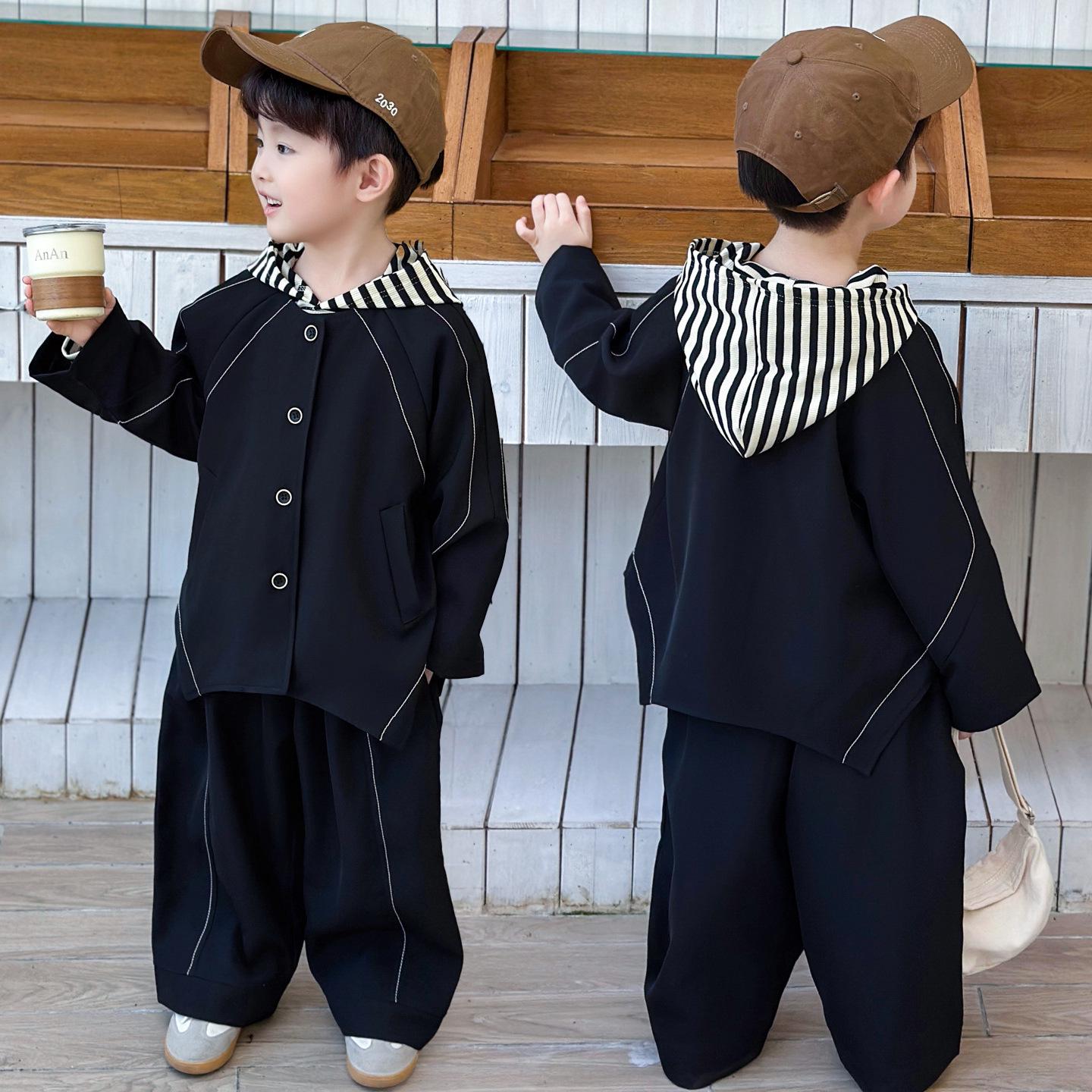 

Boys Trendy Autumn 2025 Korean-Style Three-Piece Set 150 cm