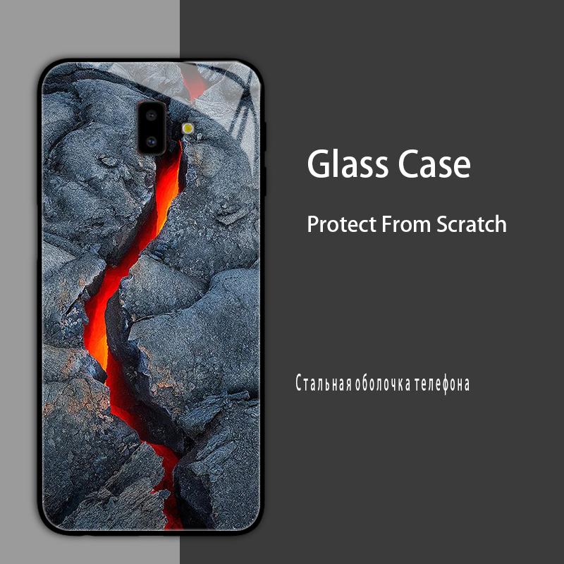 For Samsung J6 J6+ 2018 Case Cover Tempered Glass Case Hard Shockproof Coque Bumper For Samsung J4 Plus J7 2017 Protect Case