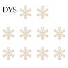 Decorative Hanging Props 10Pcs 2D Wooden Christmas Ornaments, Blank DIY Craft Tags, Wood Slices for Painting Tree Decorations, Unfinished Xmas Holiday