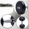2 Pieces Round Dumbbell Exercise Fitness Women Hand Weights for Strength Training Stainless