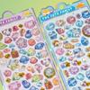 Aufgepuffte Stickerbögen Dekorativer Sticker Niedlicher Kleiner Sticker für Kinder & Erwachsene, Wiederverwendbarer Winziger Sticker für Scrapbooking