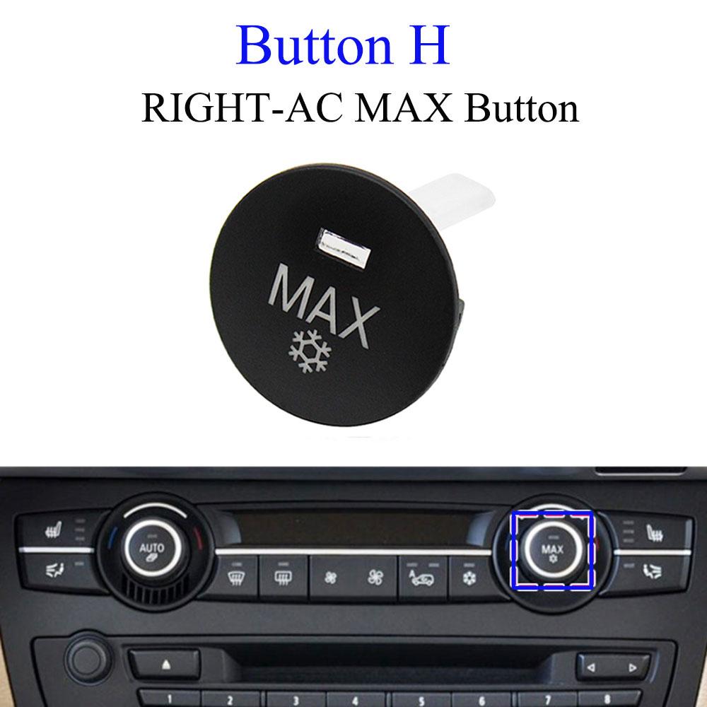 For BMW X5 X6 E70 E71 Car Dashboard Keys AUTO Radar Sensor Rear Cover Parking Trunk Switch Start Stop Button AC Vent Slider