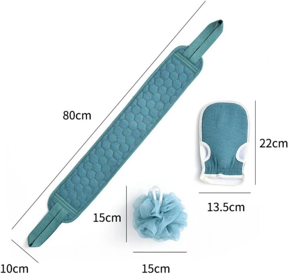 Exfoliating towel, back and body scrub, removes dry dead skin cells, removes dead skin, reusable