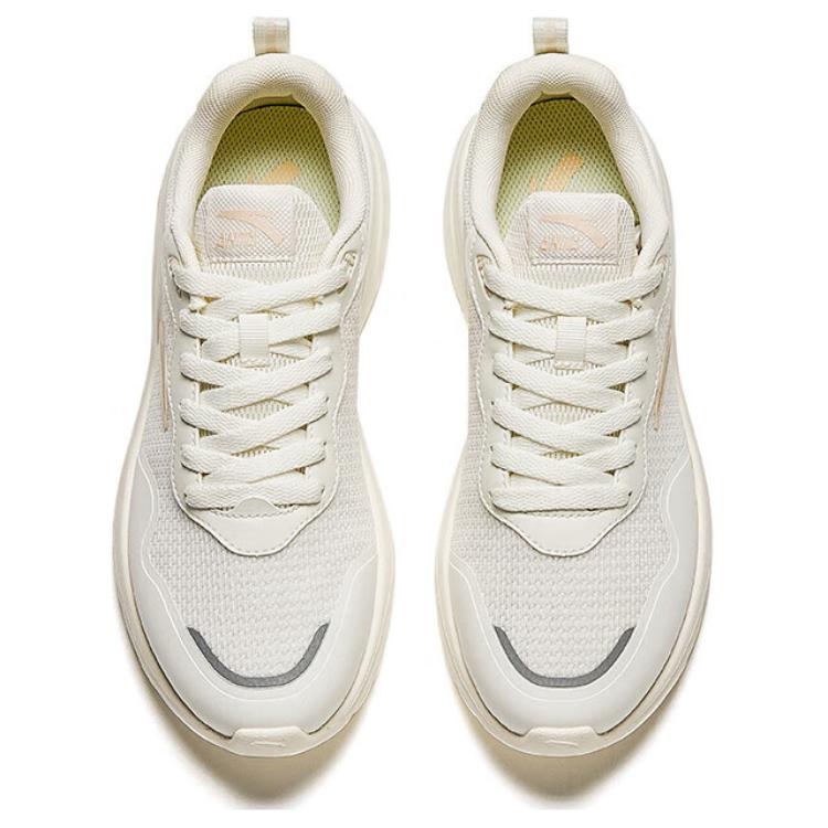 Anta Comfortable Simple Non-Slip Breathable Low-Top Casual Shoes Women sneakers White Green 122428812-2