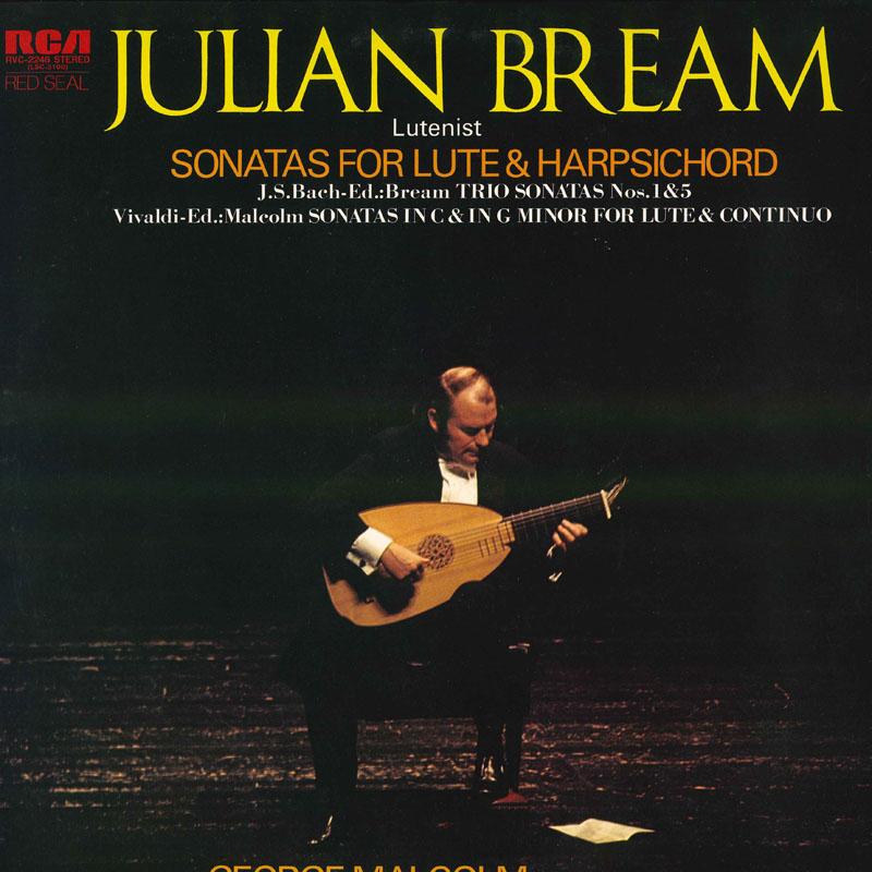 

LP Record JULIAN BREAM GEORGE MALCOLM Bach Vivaldi Lute Sonata RVC2246 RCA RED SEAL 1979 Japan Classical Used