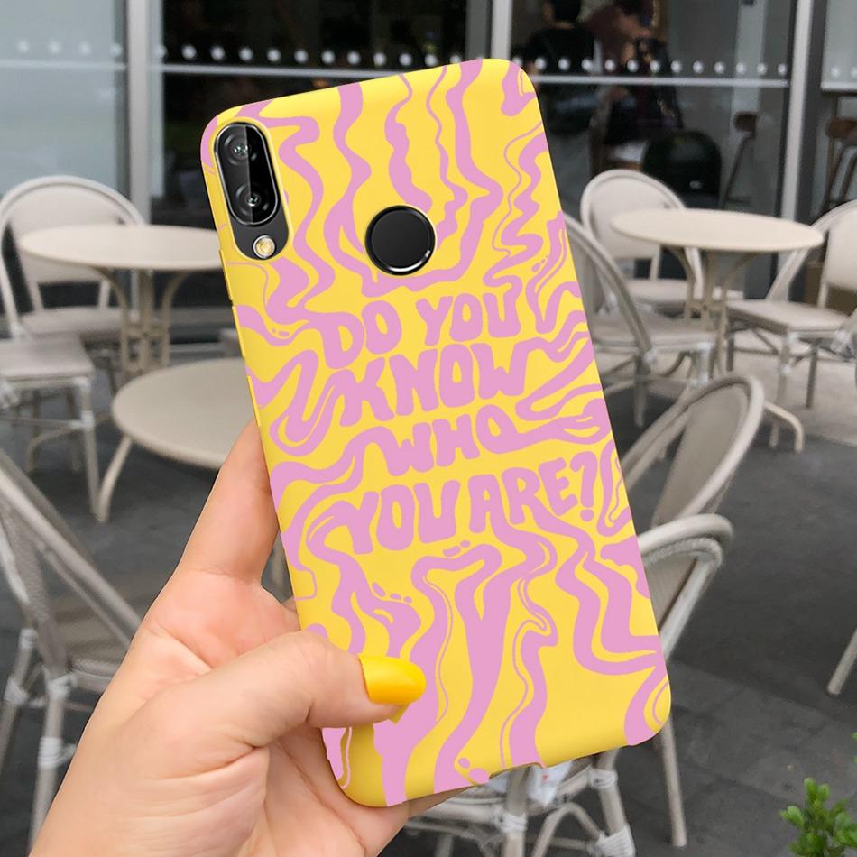 For Huawei P20 Lite Case Nova 3e ANE-LX1 ANE-LX2 Cute Cartoon Candy Color Silicone Phone Cases For Huawei P20lite Soft TPU Cover