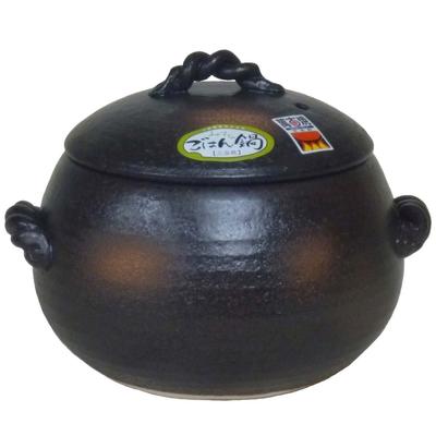Ceramiczny garnek do ryżu Misuzu Garnek z gliny ryżowej 3 filiżanki Yokkaichi Banko ware