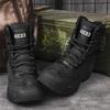 Mid-waist Man Tactical Boots Outdoor Hiking Shoes for Men Anti-slip Desert Combat Boot Male Trekking Plus Size Tactical Shoe
