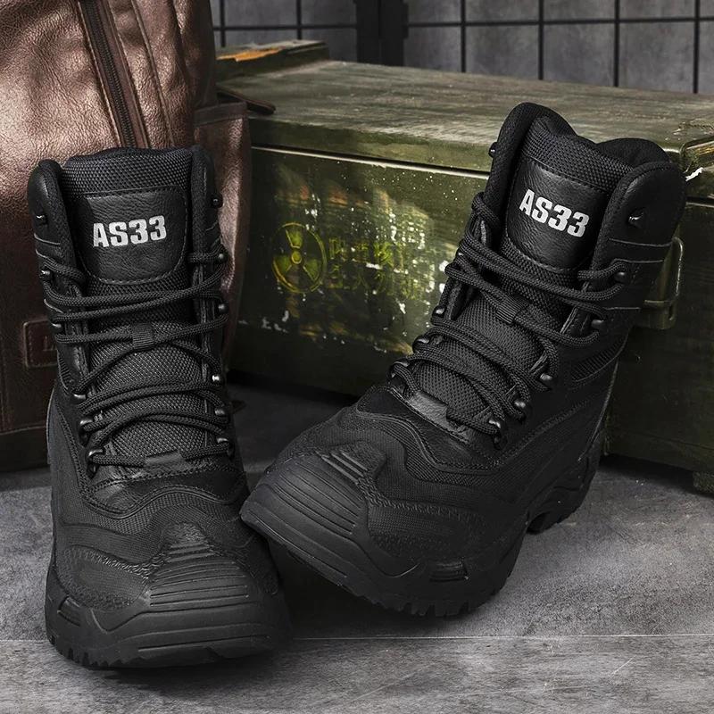 Мужские тактические ботинки средней посадки — фото 7