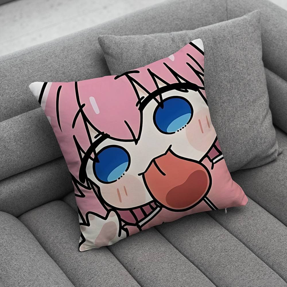 BBocchi The Rock Pillow Case For Home Bedroom Car Office Decoration Living Room Sofa Cushion Cover Suitable