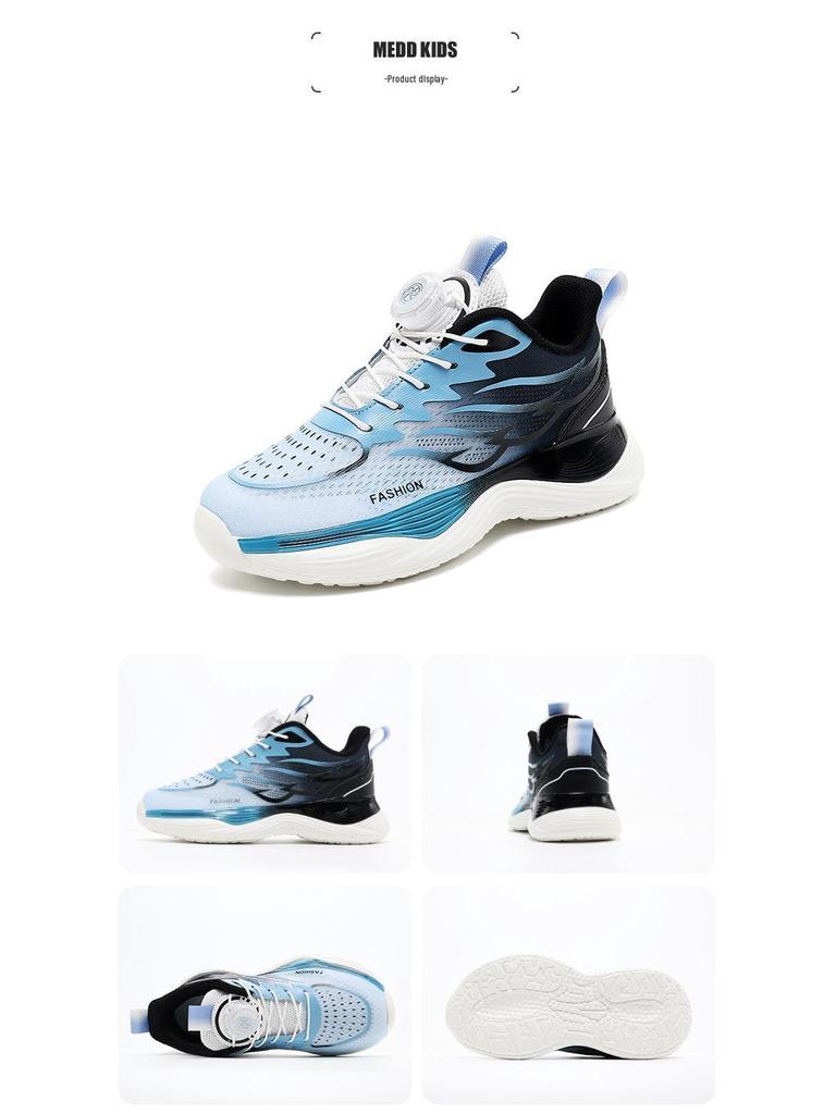 Atmungsaktive Jungen-Schuhe mit Netz-Obermaterial und rutschfester Sohle für Laufen & Basketball - Herbstkollektion