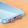 1pc Stainless Steel Phone Lanyard Clip with Double Buckle and Sturdy Connection for Ultra-thin Models, Side Hanging Design To Prevent Loss