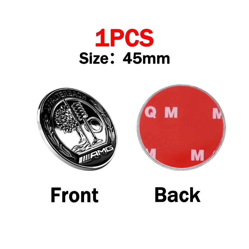45/65mm 3D Metal Car Emblem Body Trunk Sticker Auto Decoration Accessorie for Mercedes Benz AMG E C G M R S Class W176 W204 W212