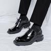 Mens Shoes Fad Casual Daily Leather Shoes Designer Loafers Mens British Style Low Heel Tooling Leather Shoes Zapatos Para Hombre