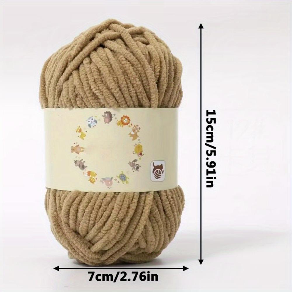 3pcs Soft & Chunky Bulky Yarn for Hand Knitting Crocheting and Crafting  Perfect for Making Mats Pillows and Blankets Skin-Friendly and Easy To Work