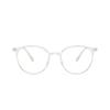 1 Pair Transparent Golden-Rimmed Small Frame Glasses - Lightweight & Stylish for Casual Attire Shopping and Street Pography