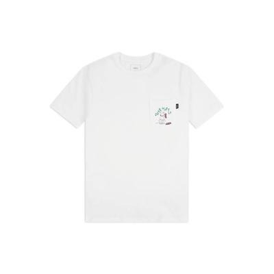 Sport Casual Printed Round Neck Short Sleeve T-Shirt Men Tops White VN0A4MRBWHT1