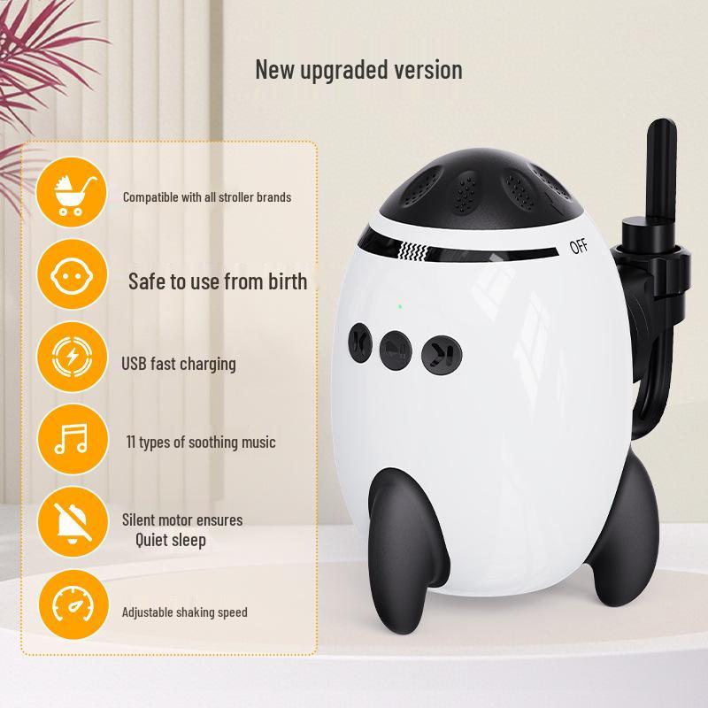 

Portable Electric Baby Stroller Rocker with Wireless White Noise Soothing Device білий