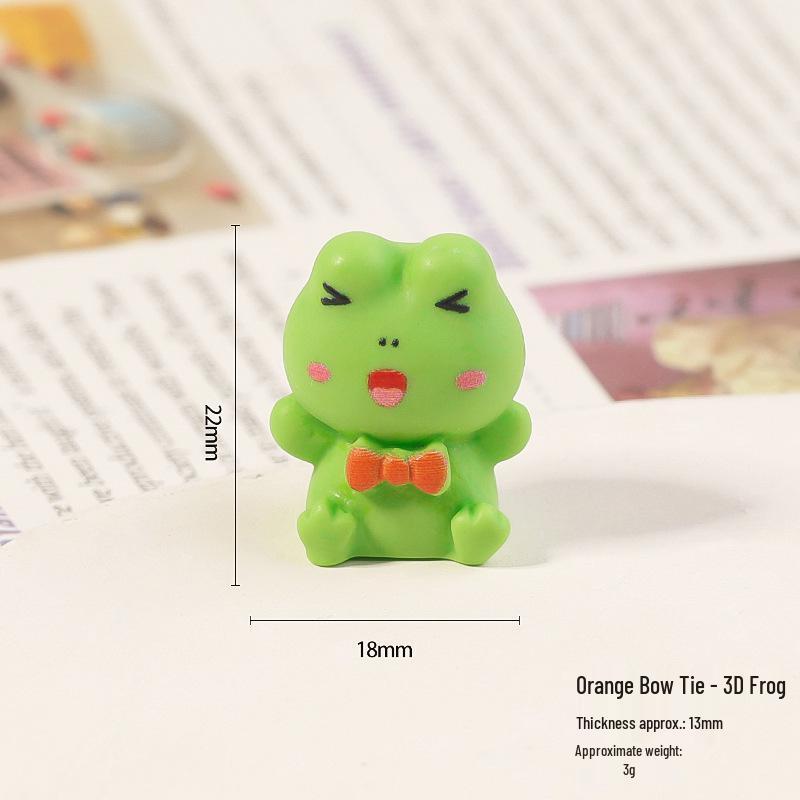 3D Harz Cartoon Frosch Ornament: Süße & Lustige Figur für Auto- oder Bürodekoration