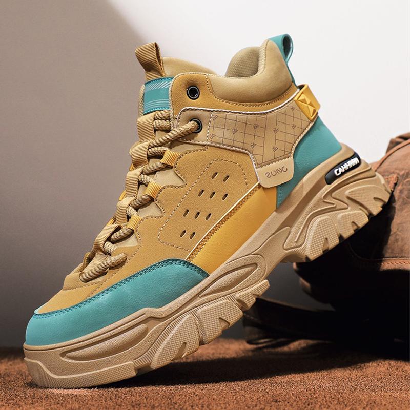 Fashion CYYTL Mens Boots Casual Shoes Cowboy Combat Tactical Winter Motorcycle Chelsea Ankle Work Outdoor Hiking Designer Luxury Leather