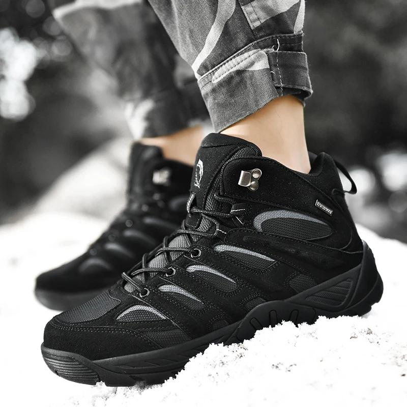 Men's Desert Sport Boots Mens Ankle Boot MountaineeringBoots Male Work Shoes Fishing Hunting Motocycle Boots Big Size 39-46 Male