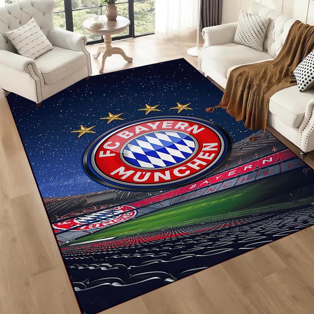 Fc Bayern München Victory Square Rugs Are a Great Choice for Living Rooms, Bedrooms, Home Décor, and As Gifts.