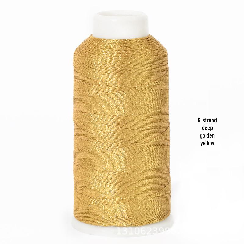 Multi-Strand Gold & Silver Weaving Thread for Colored Bracelets