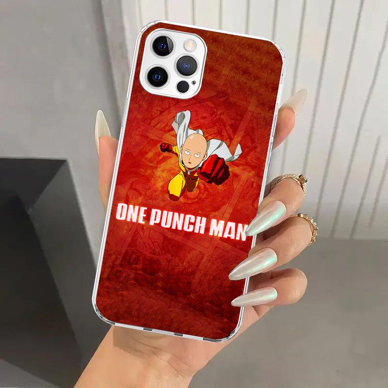 1 Punch Man Anime Phone Case for Iphone 17 Air 16 15 Plus 14 13 Mini 12 11 Pro Max 16E 7 8 SE 2020 Soft Funda Print Shell 17 Air