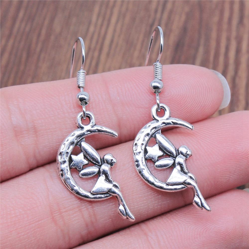 Drop & Dangle Earring Angel Wings Kids' Jewelry MaterialsEarring Size 18x19mm QE002