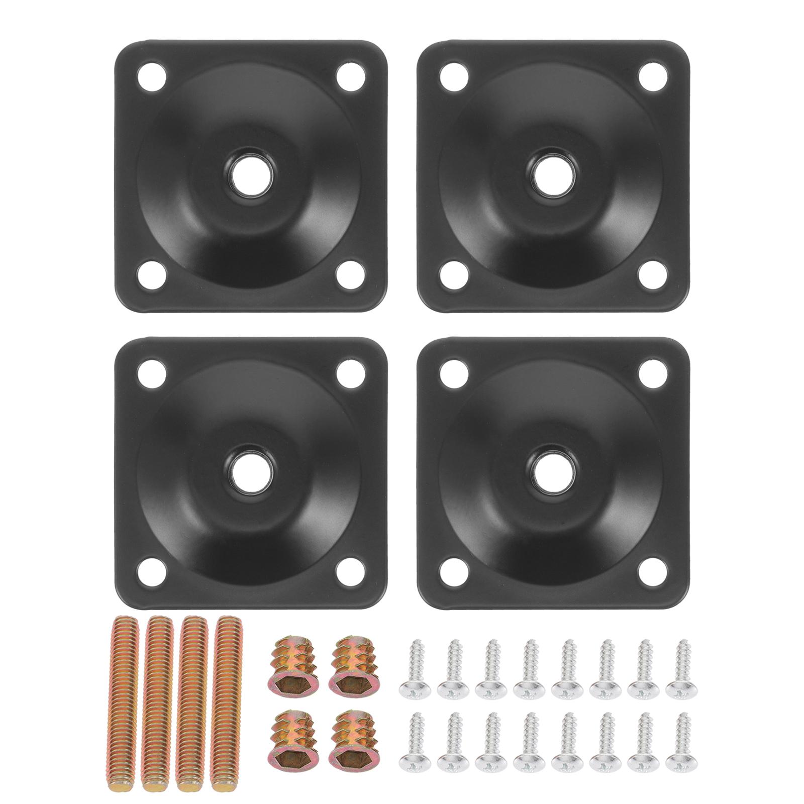 

1 set Thick Iron Furniture Leg Mounting Plates Table Leg Brackets Connector Sofa Couch Desk Legs Repair Hardware Accessories