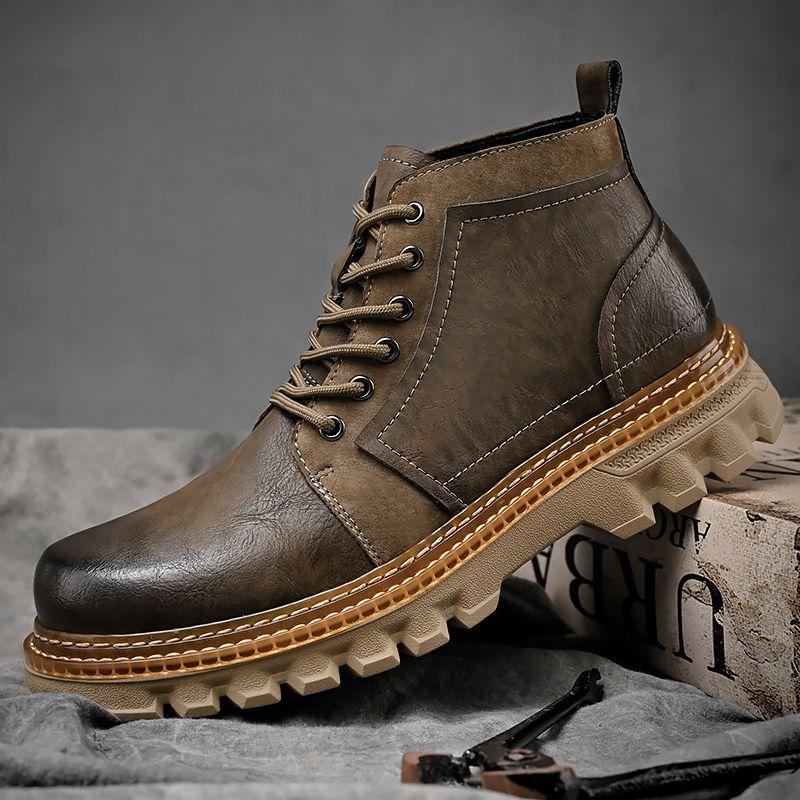 

Кожаные ботинки Martin Мужские высокие рабочие ботинки Одиночные сапоги