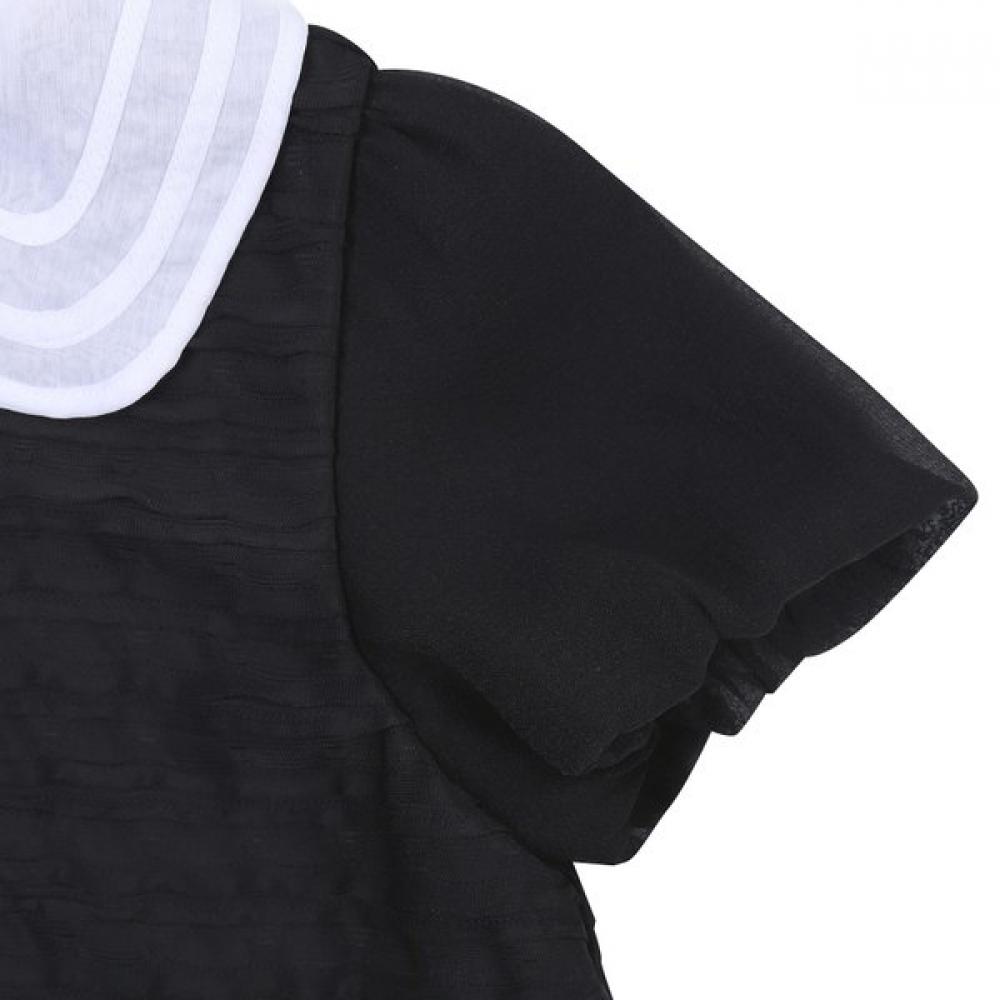 The Coffee Bean   Tea Leaf Black Lace Frill Dress Bz24op03bk