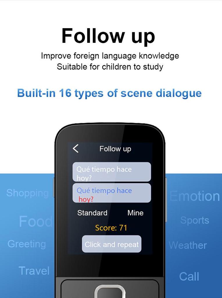 Stylo Traducteur Intelligent Multilingue: Traduction Hors Ligne et Interprétation Simultanée Russe pour le Voyage et les Affaires
