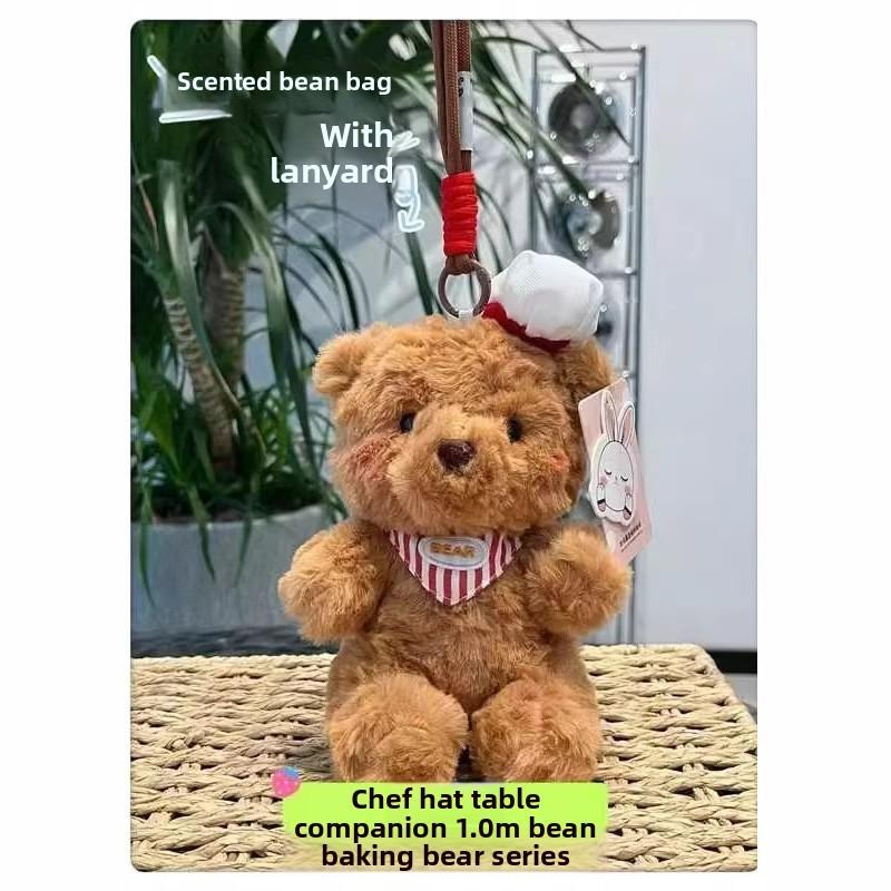 Cute Bear Bag Pendant With Polyester Plush Material For Kids And Teens