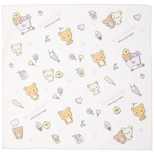 San-X Rilakkuma Lunch Napkin, Shopping, Cream, CH43603