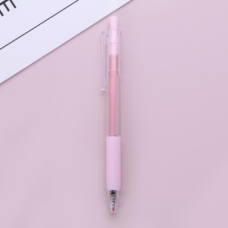 Japanese INS Style 0.5mm Black Click Pen - Large Capacity Bullet Tip for Students