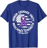 Purple Up For Military Kid Us Flag Cool Military Gift Unisex T-Shirt