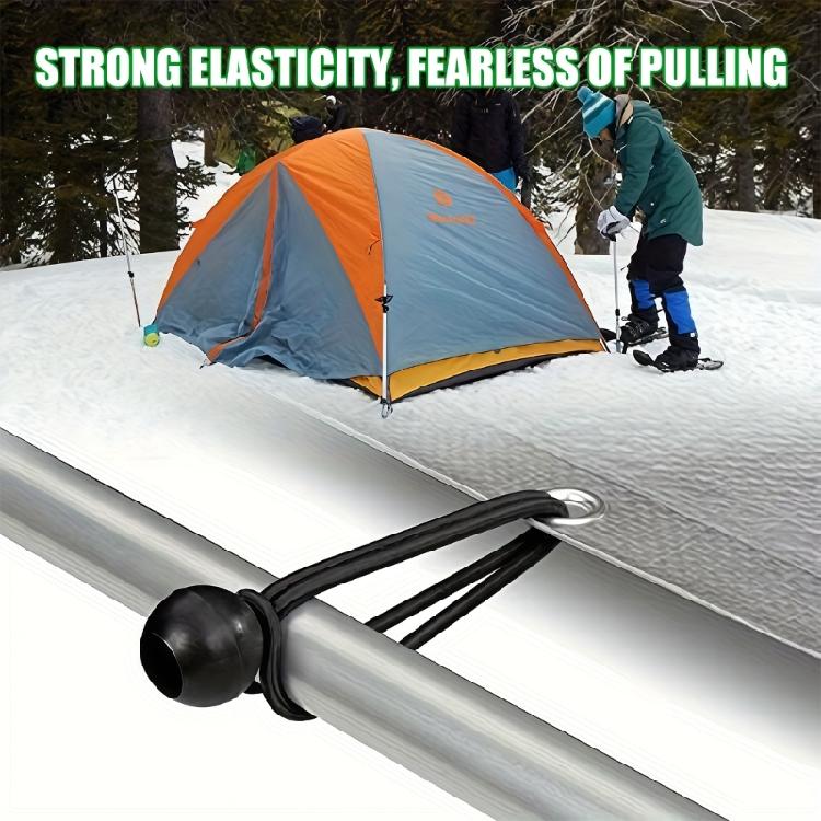 Strong Polyester Elastic Rope Bundle 32Pcs Glowing Ball Bungees For Tent Securing Outdoor Gear Organization & Storage