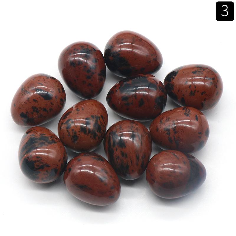 

Яйцевидная форма 20 мм кристалл агатовый камень мини-яйцо внутреннее украшение для дома 1pc