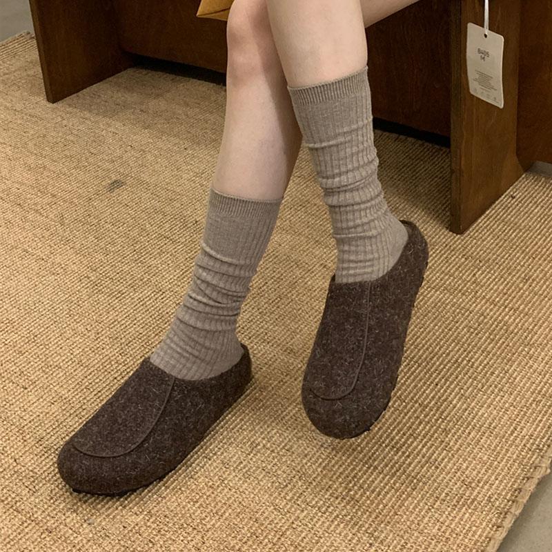 Fashion Winter Warm Ladies Flats Slippers Fur Shoes Casual Outdoor Indoor Fashion Furry Women Slippers Mules Female Slides Shoes